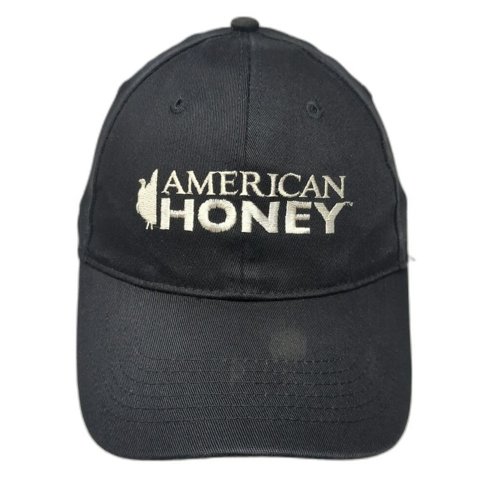 AMC Baseball Cap Black One Size American Honey Turkey Bourbon Logo Stretch hat